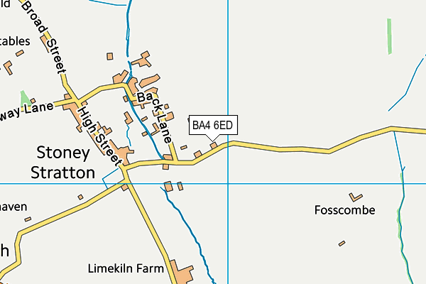 BA4 6ED map - OS VectorMap District (Ordnance Survey)