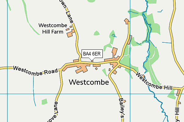 BA4 6ER map - OS VectorMap District (Ordnance Survey)