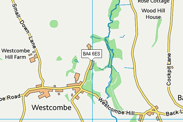BA4 6ES map - OS VectorMap District (Ordnance Survey)