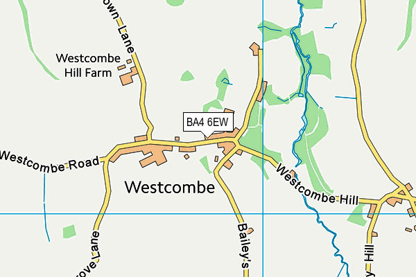 BA4 6EW map - OS VectorMap District (Ordnance Survey)