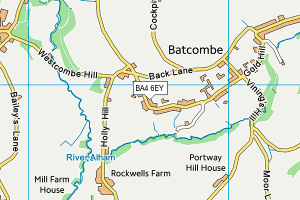 BA4 6EY map - OS VectorMap District (Ordnance Survey)