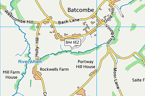 BA4 6EZ map - OS VectorMap District (Ordnance Survey)