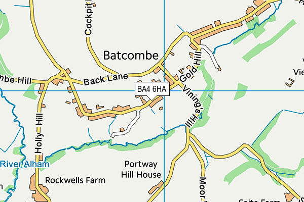 BA4 6HA map - OS VectorMap District (Ordnance Survey)