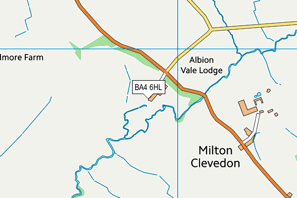 BA4 6HL map - OS VectorMap District (Ordnance Survey)