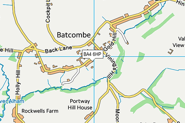 BA4 6HP map - OS VectorMap District (Ordnance Survey)
