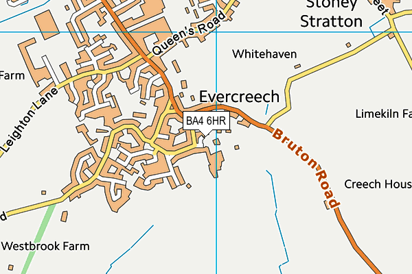 BA4 6HR map - OS VectorMap District (Ordnance Survey)
