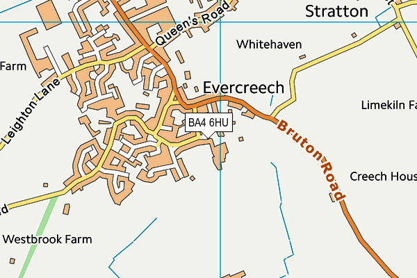 BA4 6HU map - OS VectorMap District (Ordnance Survey)