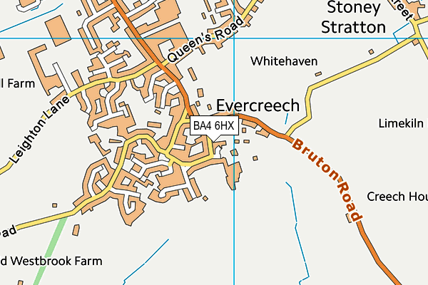 BA4 6HX map - OS VectorMap District (Ordnance Survey)