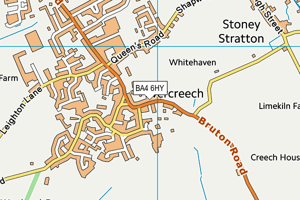 BA4 6HY map - OS VectorMap District (Ordnance Survey)