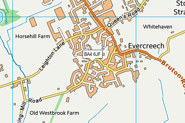 BA4 6JF map - OS VectorMap District (Ordnance Survey)