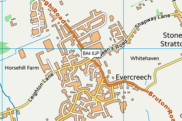 BA4 6JP map - OS VectorMap District (Ordnance Survey)