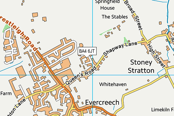 BA4 6JT map - OS VectorMap District (Ordnance Survey)