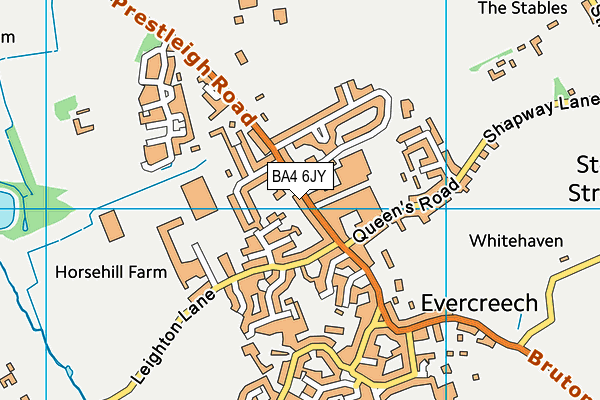 BA4 6JY map - OS VectorMap District (Ordnance Survey)