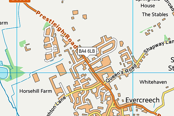 BA4 6LB map - OS VectorMap District (Ordnance Survey)