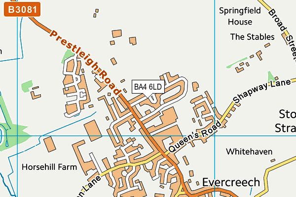 BA4 6LD map - OS VectorMap District (Ordnance Survey)