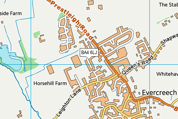 BA4 6LJ map - OS VectorMap District (Ordnance Survey)