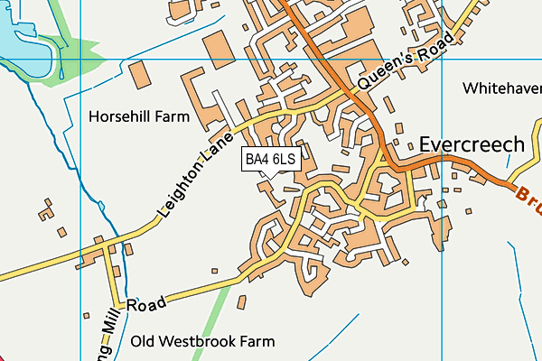 BA4 6LS map - OS VectorMap District (Ordnance Survey)