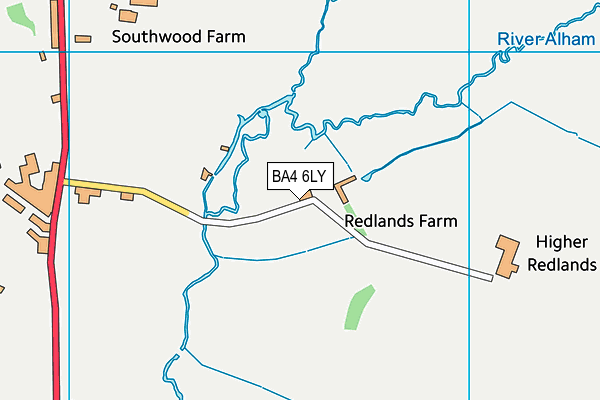 BA4 6LY map - OS VectorMap District (Ordnance Survey)