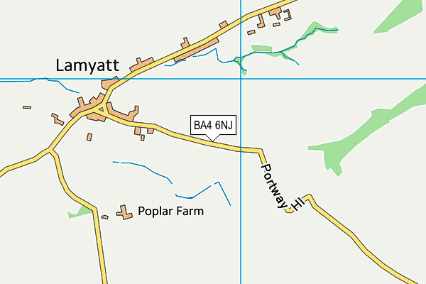 BA4 6NJ map - OS VectorMap District (Ordnance Survey)