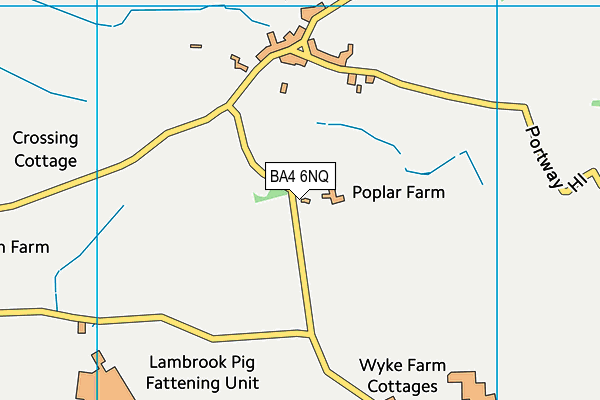 BA4 6NQ map - OS VectorMap District (Ordnance Survey)