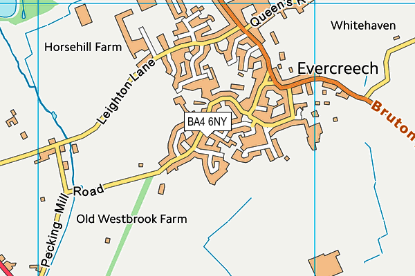 BA4 6NY map - OS VectorMap District (Ordnance Survey)