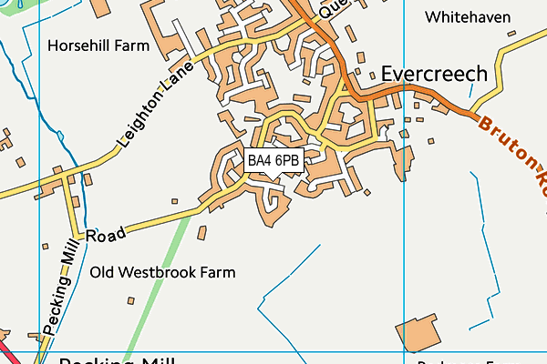 BA4 6PB map - OS VectorMap District (Ordnance Survey)