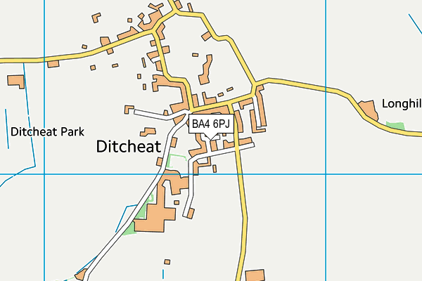 BA4 6PJ map - OS VectorMap District (Ordnance Survey)