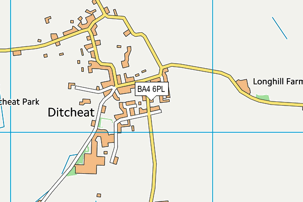 BA4 6PL map - OS VectorMap District (Ordnance Survey)