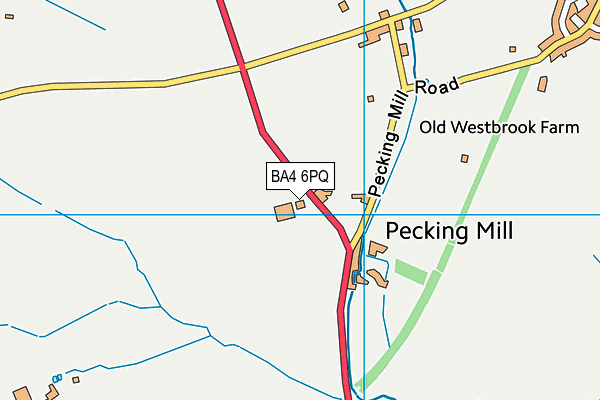BA4 6PQ map - OS VectorMap District (Ordnance Survey)