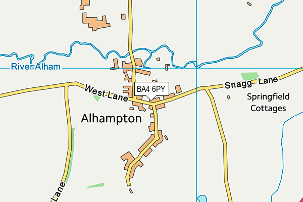 BA4 6PY map - OS VectorMap District (Ordnance Survey)