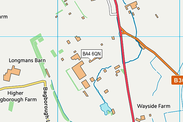 BA4 6QN map - OS VectorMap District (Ordnance Survey)