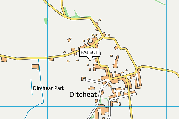 BA4 6QT map - OS VectorMap District (Ordnance Survey)