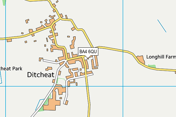 BA4 6QU map - OS VectorMap District (Ordnance Survey)