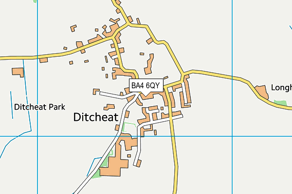 BA4 6QY map - OS VectorMap District (Ordnance Survey)