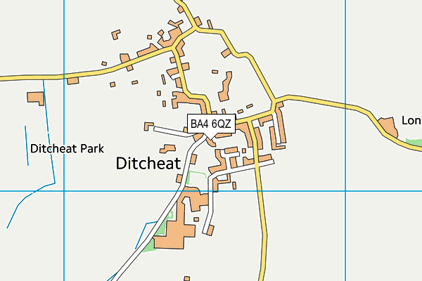 BA4 6QZ map - OS VectorMap District (Ordnance Survey)