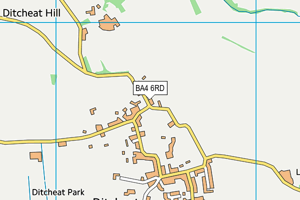 BA4 6RD map - OS VectorMap District (Ordnance Survey)