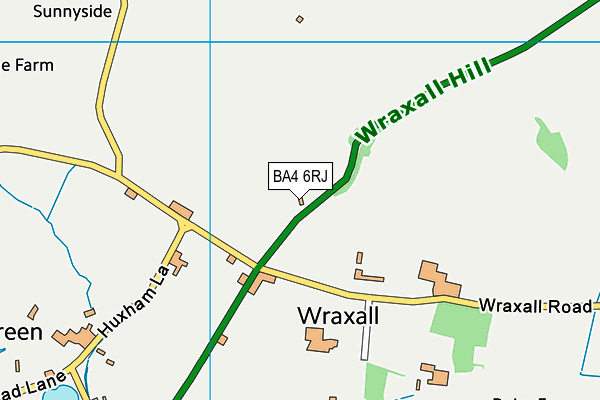 BA4 6RJ map - OS VectorMap District (Ordnance Survey)