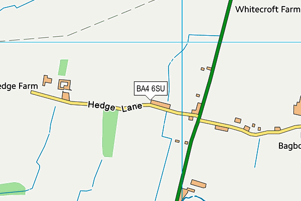 BA4 6SU map - OS VectorMap District (Ordnance Survey)
