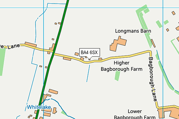 BA4 6SX map - OS VectorMap District (Ordnance Survey)