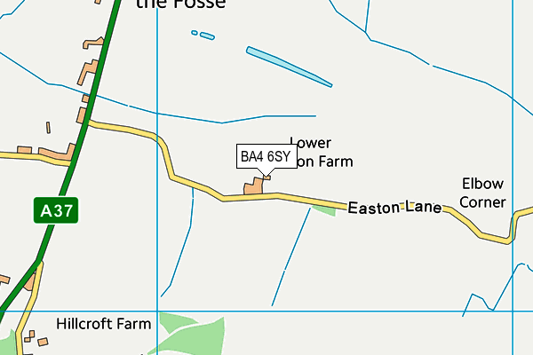 BA4 6SY map - OS VectorMap District (Ordnance Survey)