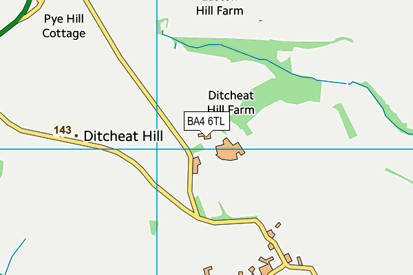 BA4 6TL map - OS VectorMap District (Ordnance Survey)