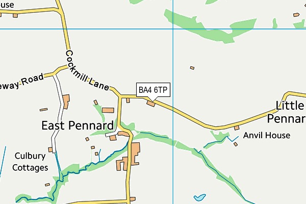 BA4 6TP map - OS VectorMap District (Ordnance Survey)