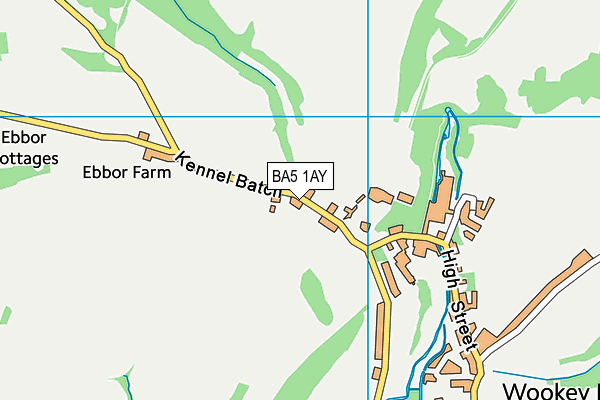 BA5 1AY map - OS VectorMap District (Ordnance Survey)