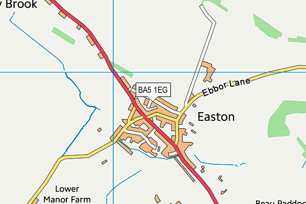BA5 1EG map - OS VectorMap District (Ordnance Survey)