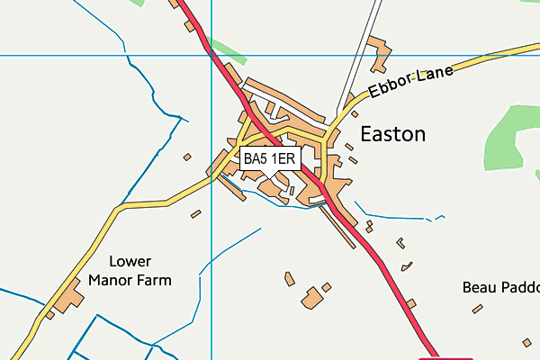 BA5 1ER map - OS VectorMap District (Ordnance Survey)