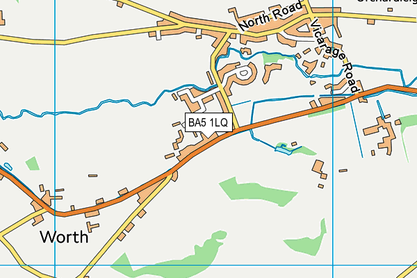 BA5 1LQ map - OS VectorMap District (Ordnance Survey)