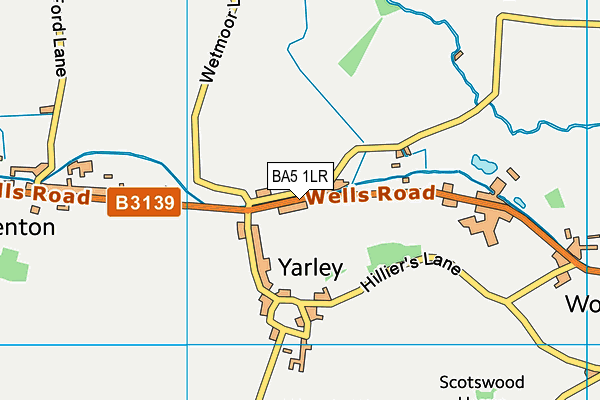 BA5 1LR map - OS VectorMap District (Ordnance Survey)