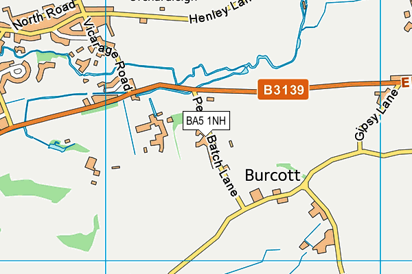 BA5 1NH map - OS VectorMap District (Ordnance Survey)