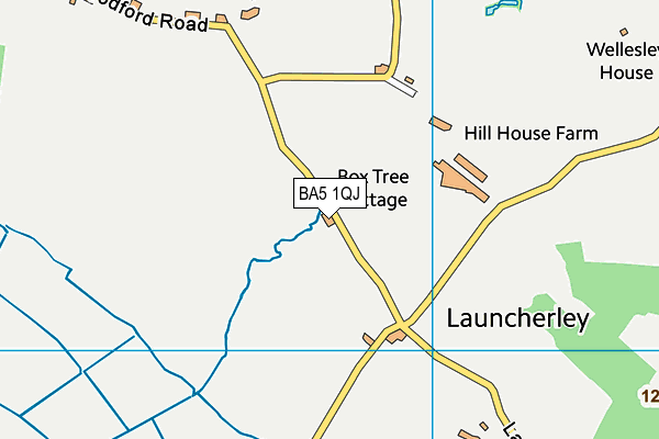 BA5 1QJ map - OS VectorMap District (Ordnance Survey)