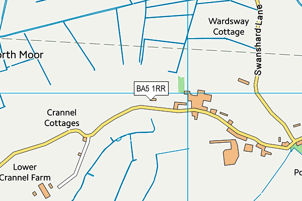 BA5 1RR map - OS VectorMap District (Ordnance Survey)